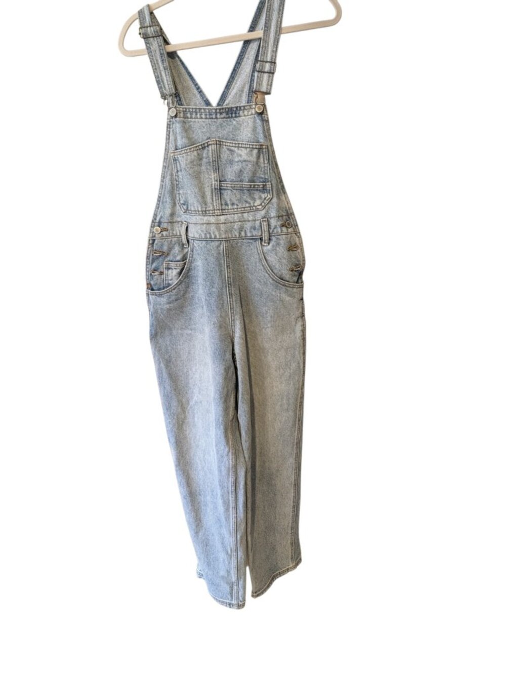J. Galt Overalls 100% Cotton Women's Washed Denim Sz S